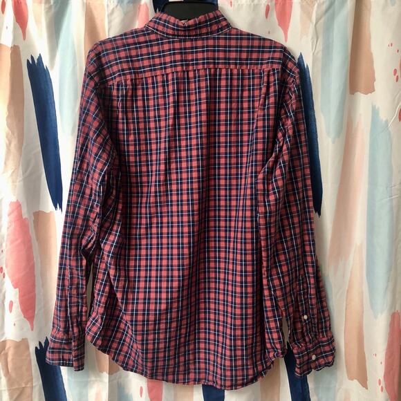 J. Crew Men’s Classic Fit Flex Washed Plaid Long Sleeve Button Down Shirt Large - Picture 5 of 11